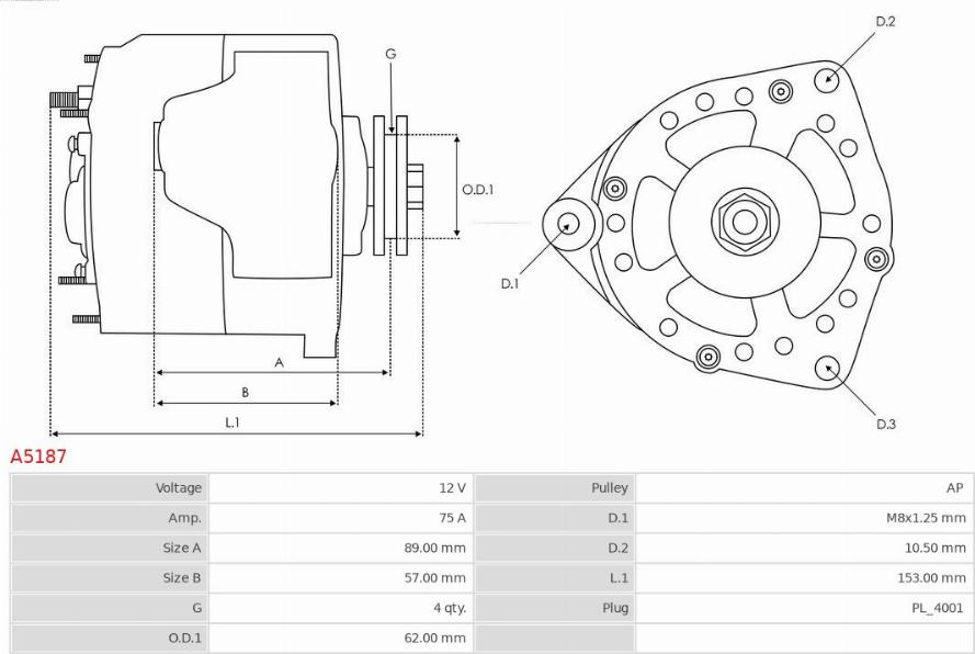 AS-PL A5187 - Ģenerators onlydrive.pro