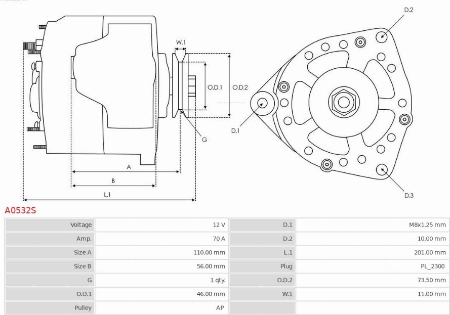 AS-PL A0532S - Generaator onlydrive.pro