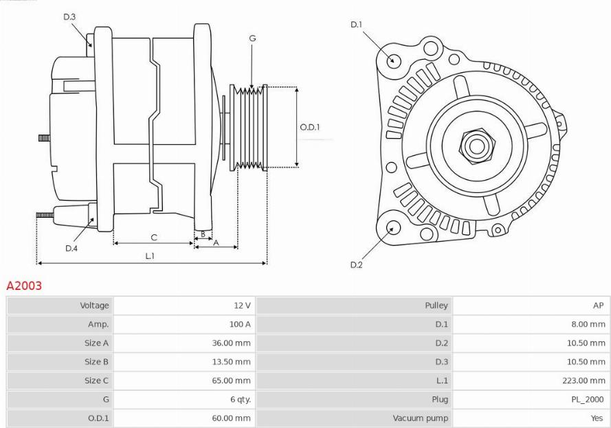 AS-PL A2003 - Alternator onlydrive.pro