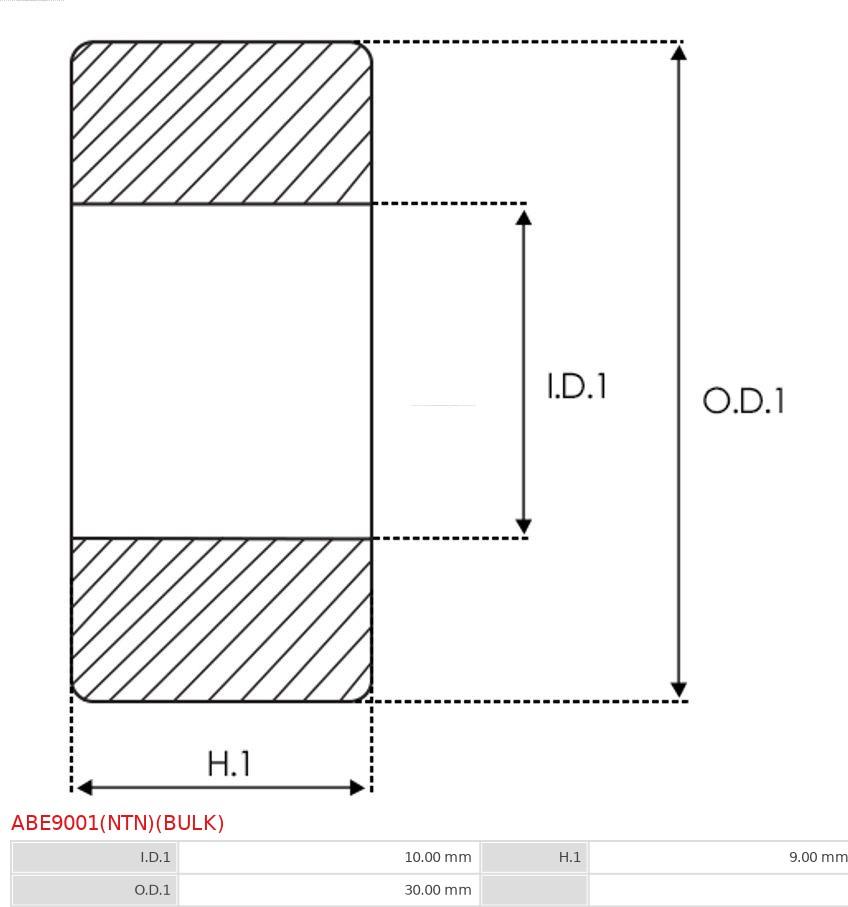 AS-PL ABE9001(NTN)(BULK) - Подшипник onlydrive.pro