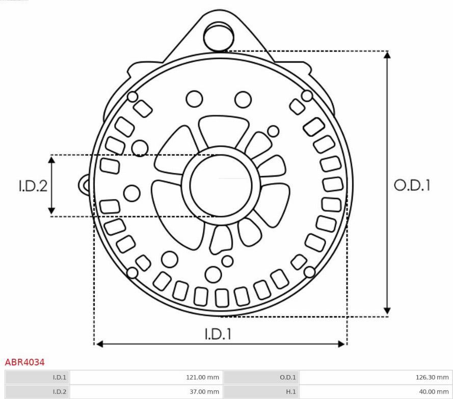 AS-PL ABR4034 - Bracket, alternator drive flange onlydrive.pro