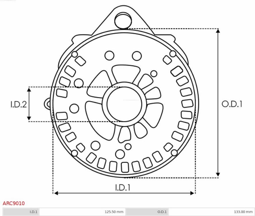 AS-PL ARC9010 - Bracket, alternator drive flange onlydrive.pro