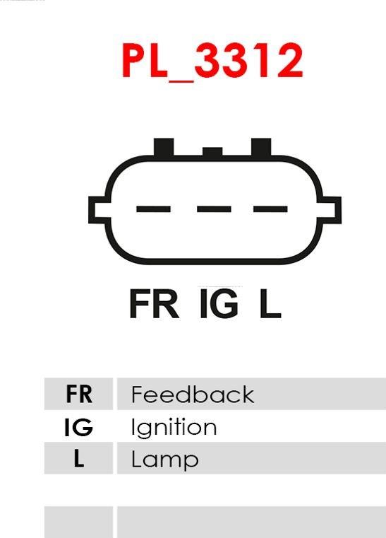 AS-PL ARE6034 - Voltage regulator, alternator onlydrive.pro