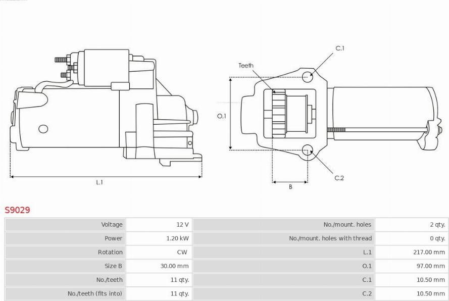 AS-PL S9029 - Starter onlydrive.pro