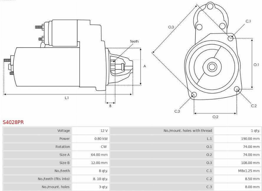 AS-PL S4028PR - Starter onlydrive.pro