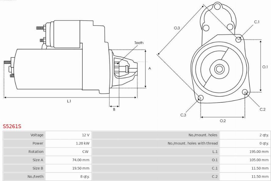 AS-PL S5261S - Starter onlydrive.pro