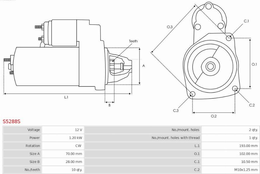 AS-PL S5288S - Starter onlydrive.pro