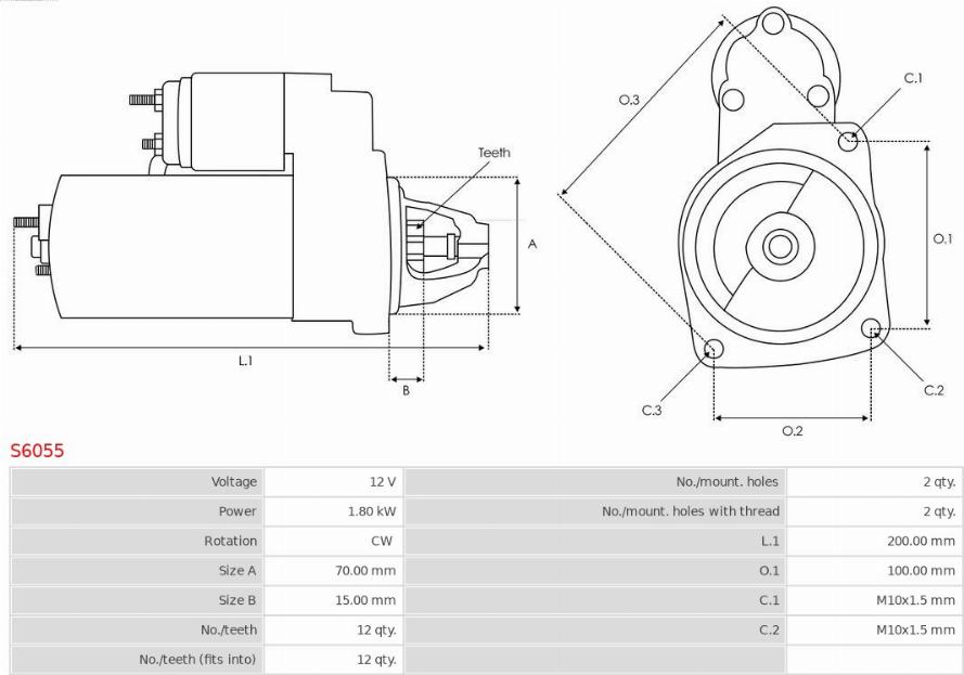 AS-PL S6055 - Starter onlydrive.pro