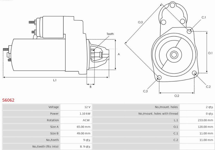 AS-PL S6062 - Starter onlydrive.pro