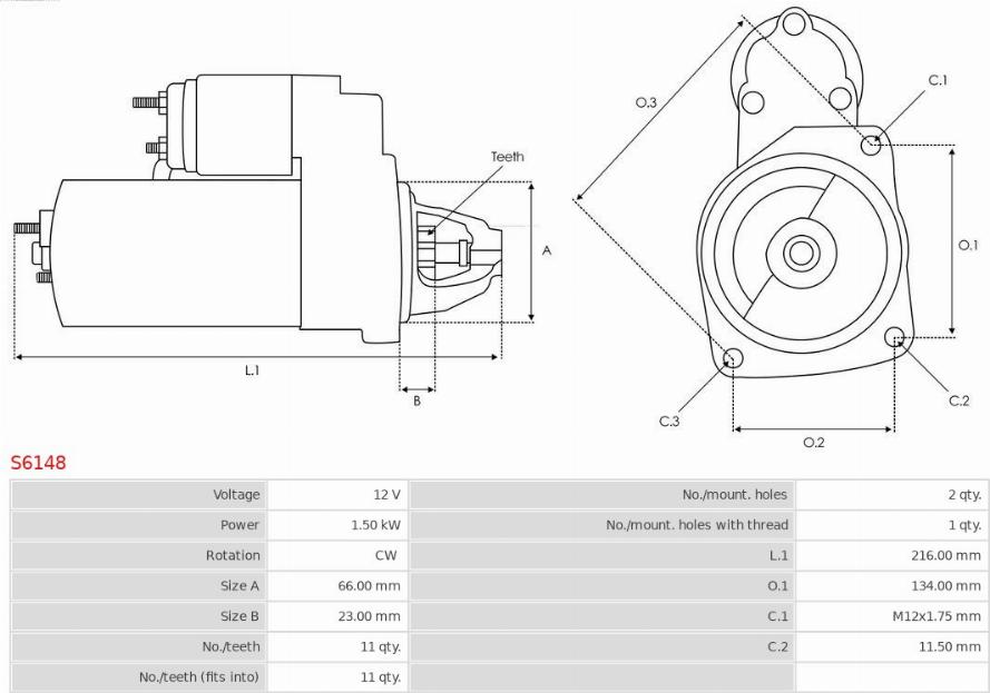 AS-PL S6148 - Starter onlydrive.pro