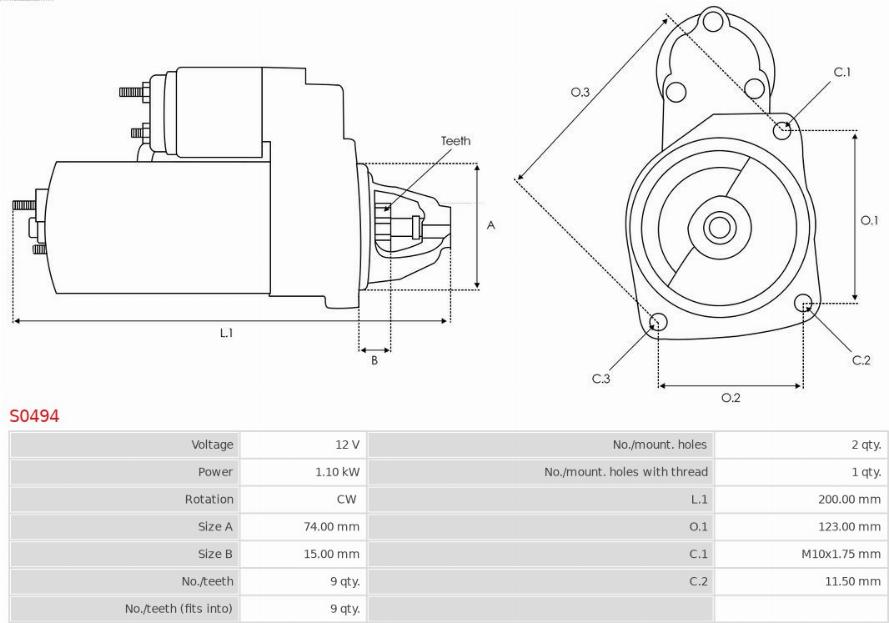 AS-PL S0494 - Starter onlydrive.pro