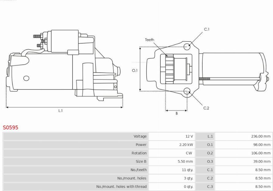 AS-PL S0595 - Starter onlydrive.pro