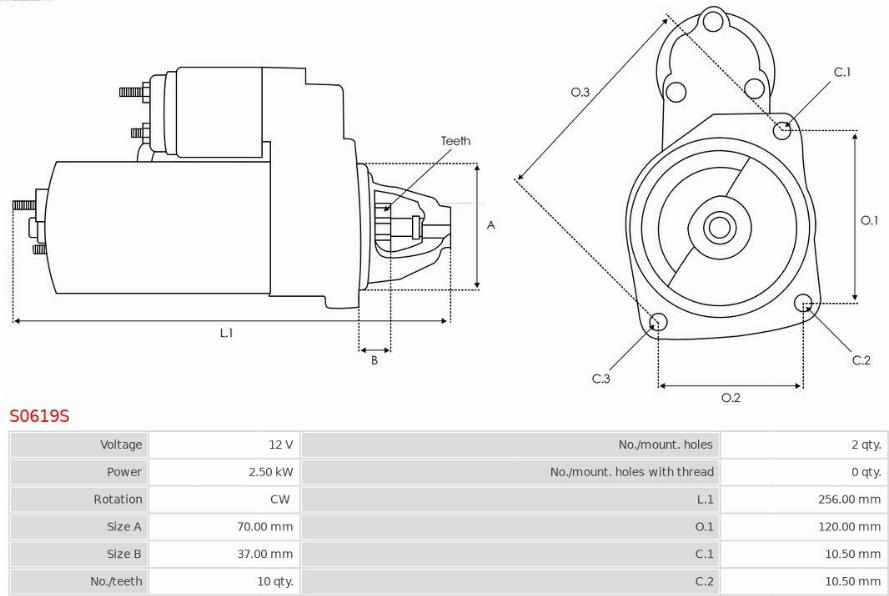 AS-PL S0619S - Starter onlydrive.pro