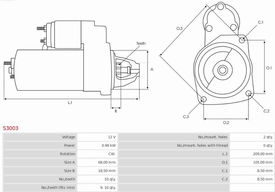 AS-PL S3003 - Starteris onlydrive.pro