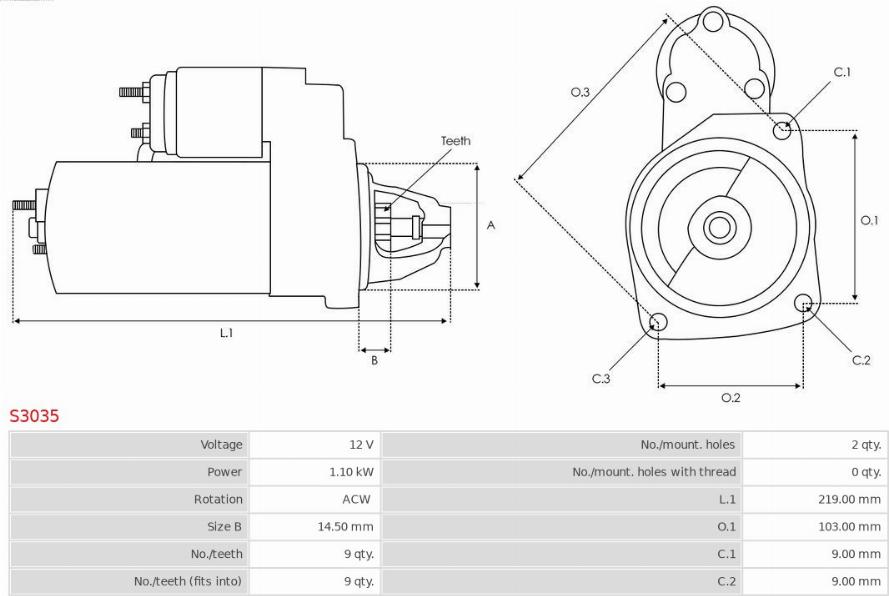 AS-PL S3035 - Starter onlydrive.pro