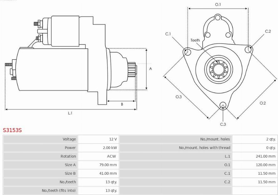 AS-PL S3153S - Starter onlydrive.pro