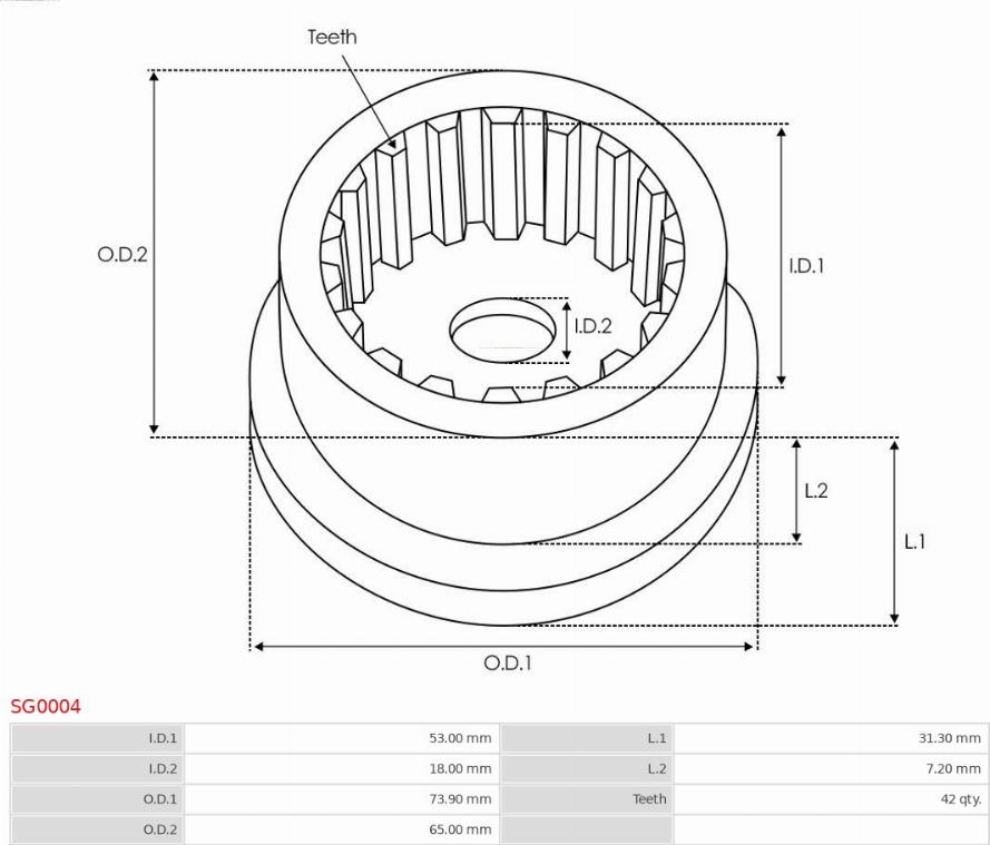 AS-PL SG0004 - Repair Kit, starter onlydrive.pro