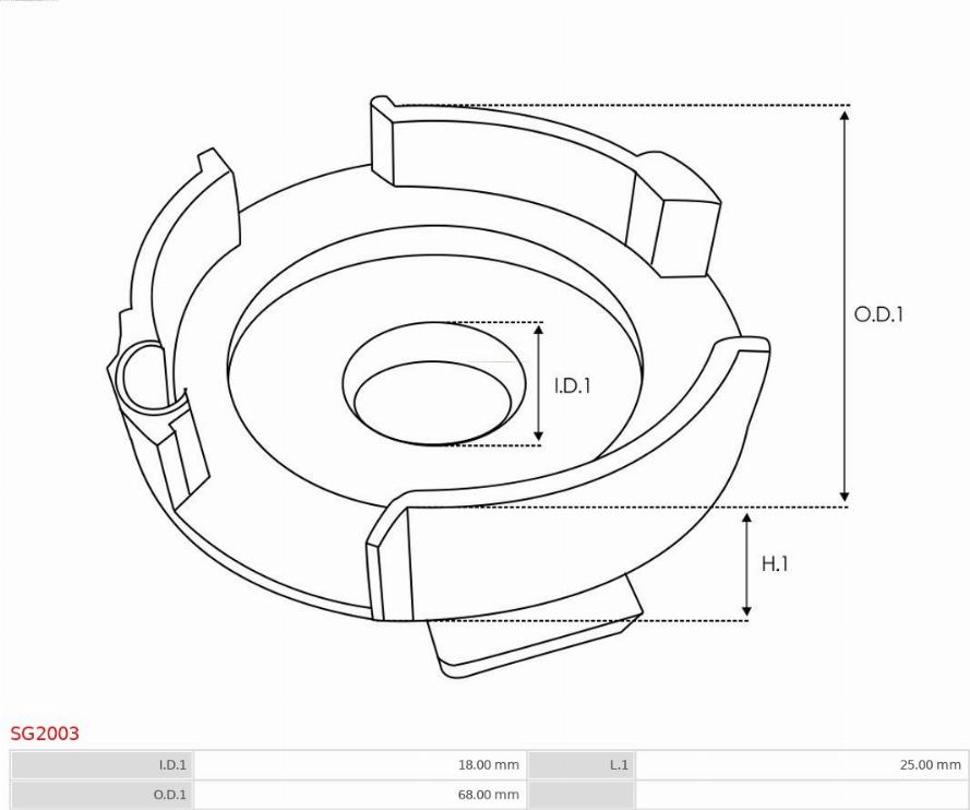 AS-PL SG2003 - Repair Kit, starter onlydrive.pro