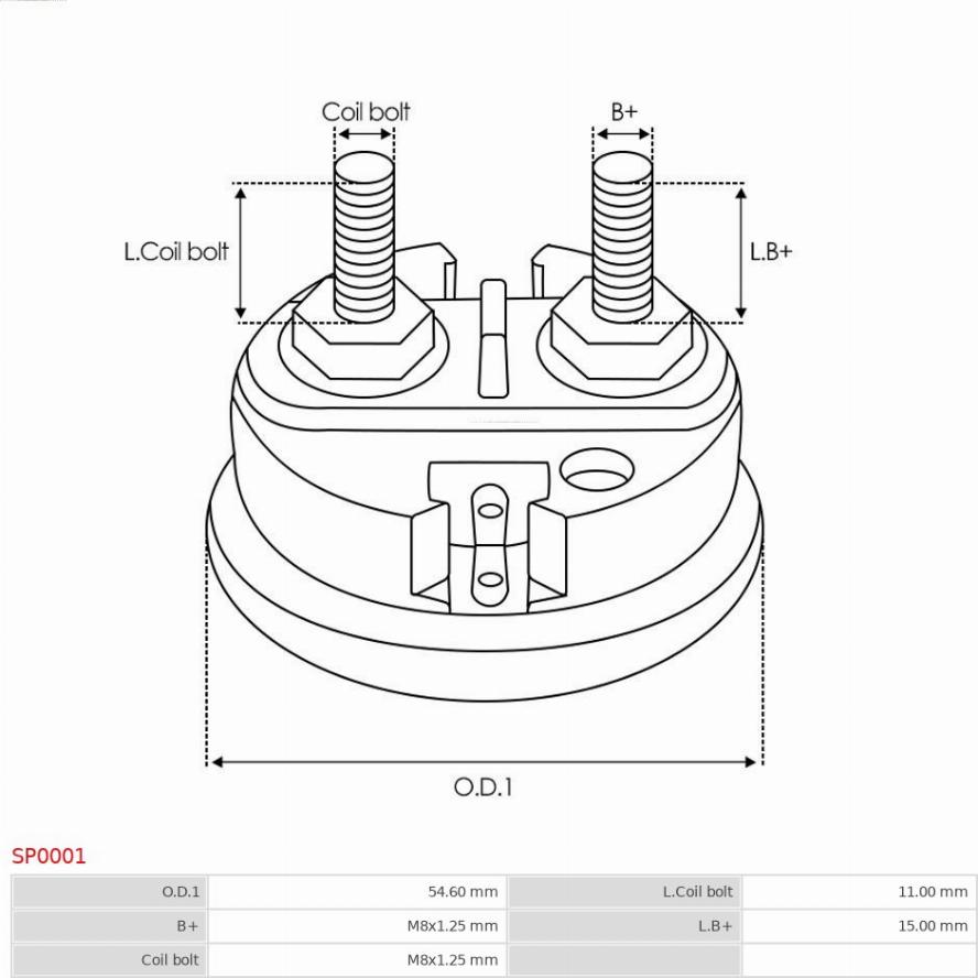 AS-PL SP0001 - Repair Kit, starter onlydrive.pro