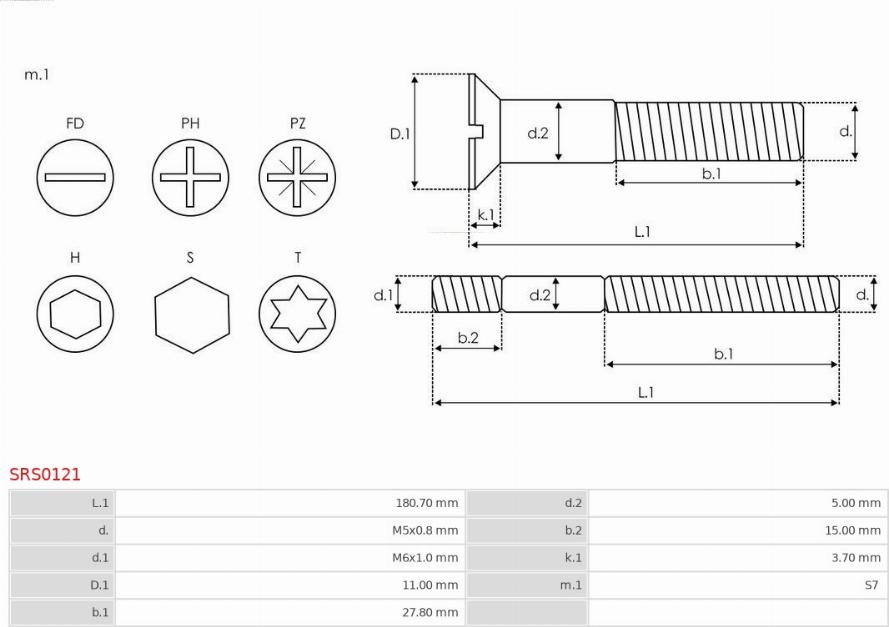 AS-PL SRS0121 - Ремкомплект, генератор onlydrive.pro