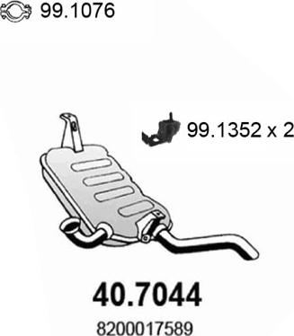 ASSO 40.7044 - Galinis duslintuvas onlydrive.pro