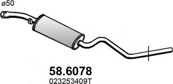 ASSO 58.6078 - Middle Silencer onlydrive.pro