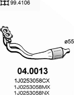 ASSO 04.0013 - Catalytic Converter onlydrive.pro