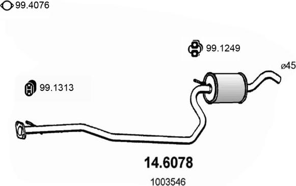 ASSO 14.6078 - Middle Silencer onlydrive.pro