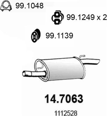 ASSO 14.7063 - Takaäänenvaimentaja onlydrive.pro