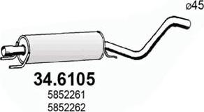 ASSO 34.6105 - Middle Silencer onlydrive.pro