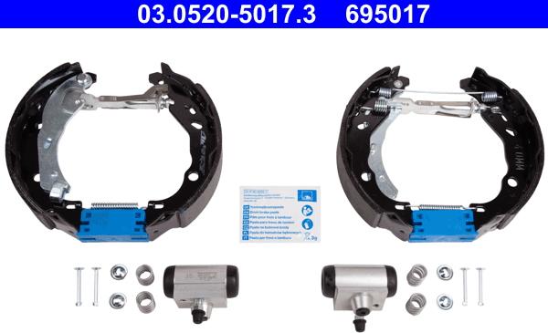 ATE 03.0520-5017.3 - Brake Shoe Set onlydrive.pro