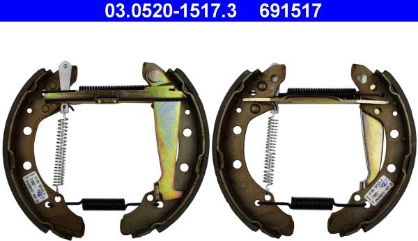 ATE 03.0520-1517.3 - Brake Shoe Set onlydrive.pro