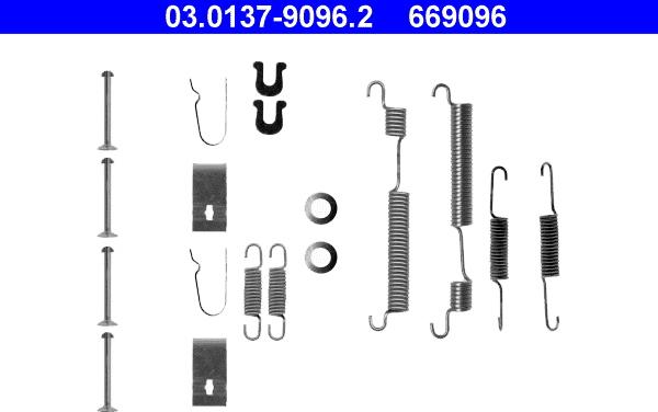 ATE 03.0137-9096.2 - Accessory Kit, brake shoes onlydrive.pro