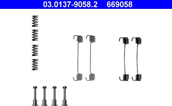 ATE 03.0137-9058.2 - Accessory Kit, parking brake shoes onlydrive.pro