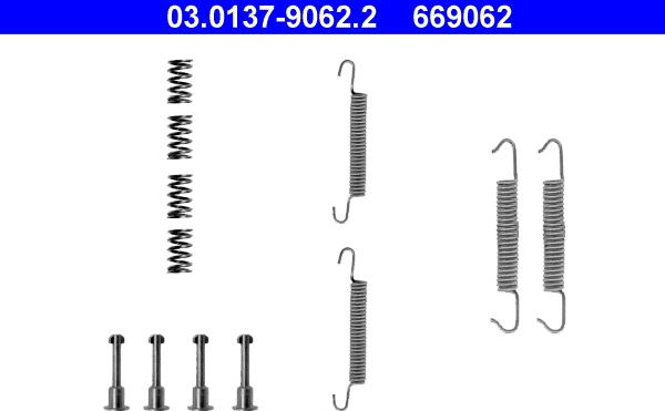 ATE 03.0137-9062.2 - Accessory Kit, parking brake shoes onlydrive.pro