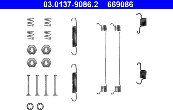 ATE 03.0137-9086.2 - Accessory Kit, brake shoes onlydrive.pro