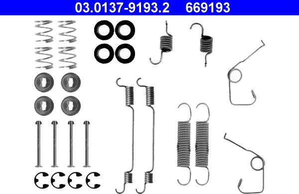 ATE 03.0137-9193.2 - Accessory Kit, brake shoes onlydrive.pro