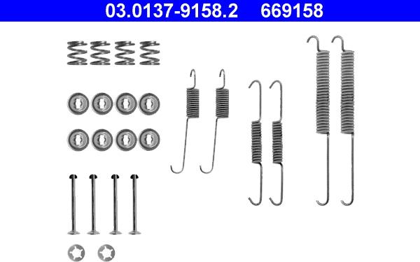 ATE 03.0137-9158.2 - Accessory Kit, brake shoes onlydrive.pro