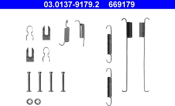 ATE 03.0137-9179.2 - Accessory Kit, brake shoes onlydrive.pro