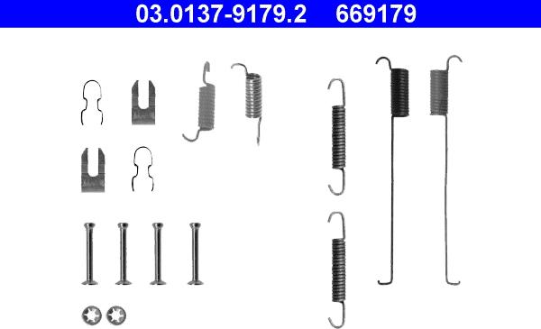 ATE 03.0137-9179.2 - Комплектующие, барабанный тормозной механизм onlydrive.pro