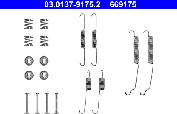 ATE 03.0137-9175.2 - Accessory Kit, brake shoes onlydrive.pro