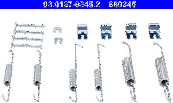 ATE 03.0137-9345.2 - Accessory Kit, brake shoes onlydrive.pro