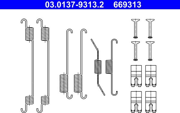 ATE 03.0137-9313.2 - Accessory Kit, brake shoes onlydrive.pro