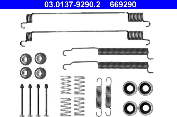 ATE 03.0137-9290.2 - Lisakomplekt, Piduriklotsid onlydrive.pro