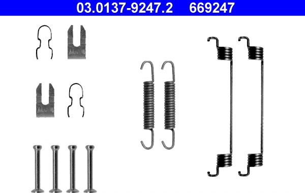 ATE 03.0137-9247.2 - Accessory Kit, brake shoes onlydrive.pro