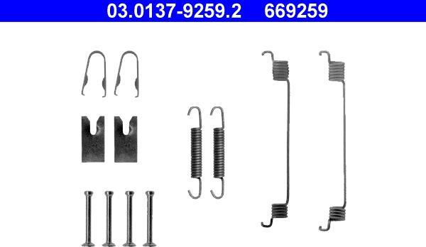 ATE 03.0137-9259.2 - Accessory Kit, brake shoes onlydrive.pro