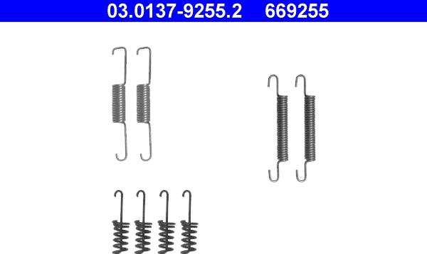 ATE 03.0137-9255.2 - Accessory Kit, parking brake shoes onlydrive.pro