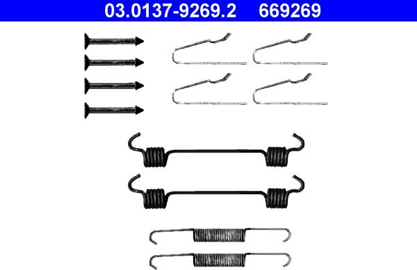 ATE 03.0137-9269.2 - Accessory Kit, parking brake shoes onlydrive.pro