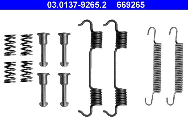 ATE 03.0137-9265.2 - Lisakomplekt, seisupiduriklotsid onlydrive.pro