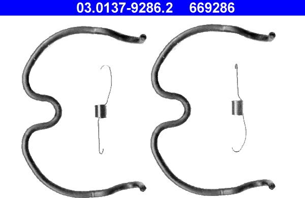 ATE 03.0137-9286.2 - Accessory Kit, brake shoes onlydrive.pro